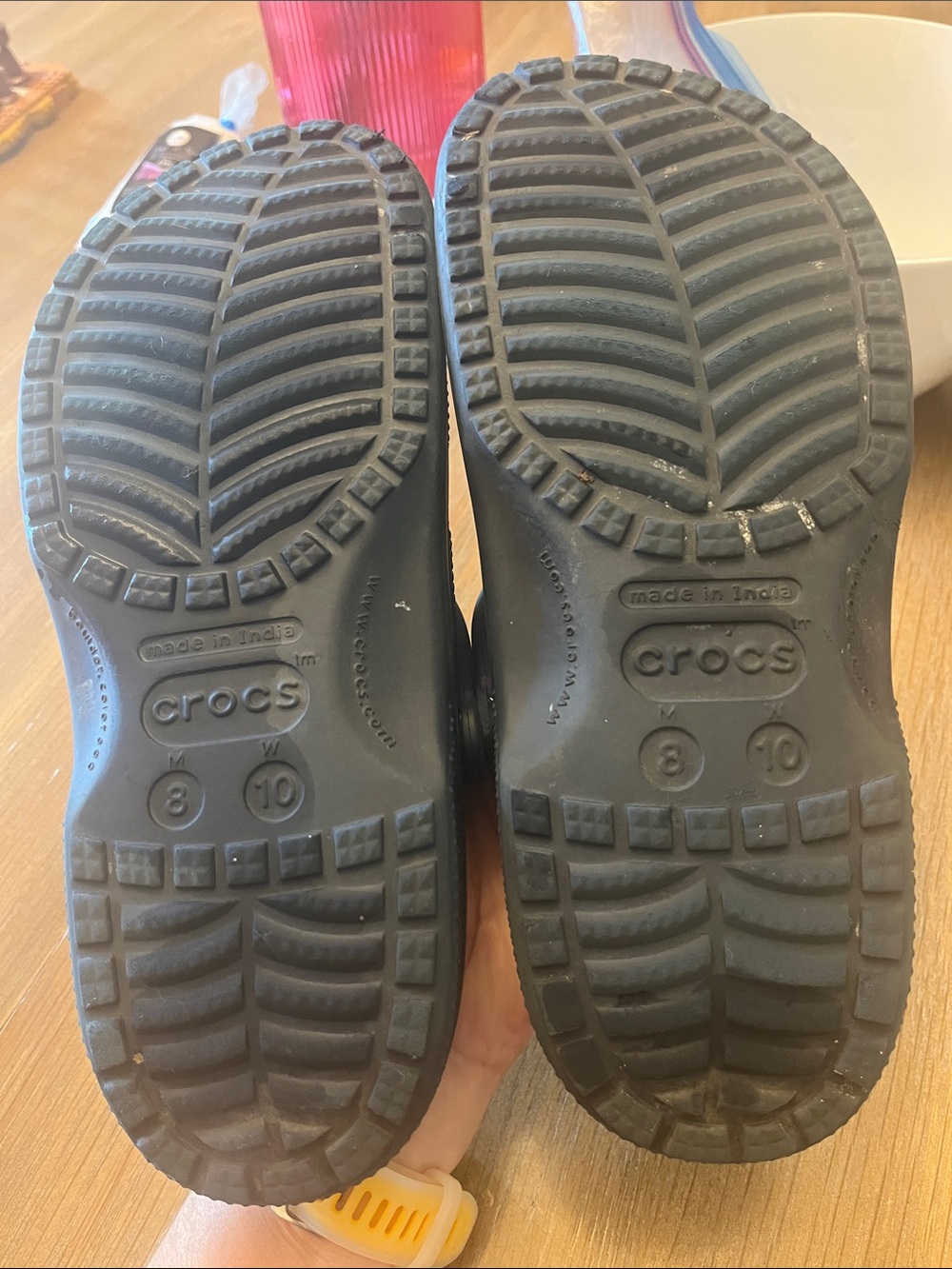Crocs Classic Clog Shoes in Navy Size men’s 8 women’s 10 - Picture 3 of 3